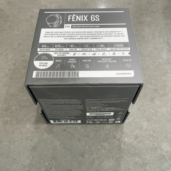 Garmin fenix 6S Pro - Rose gold with white band - Picture 4 of 8